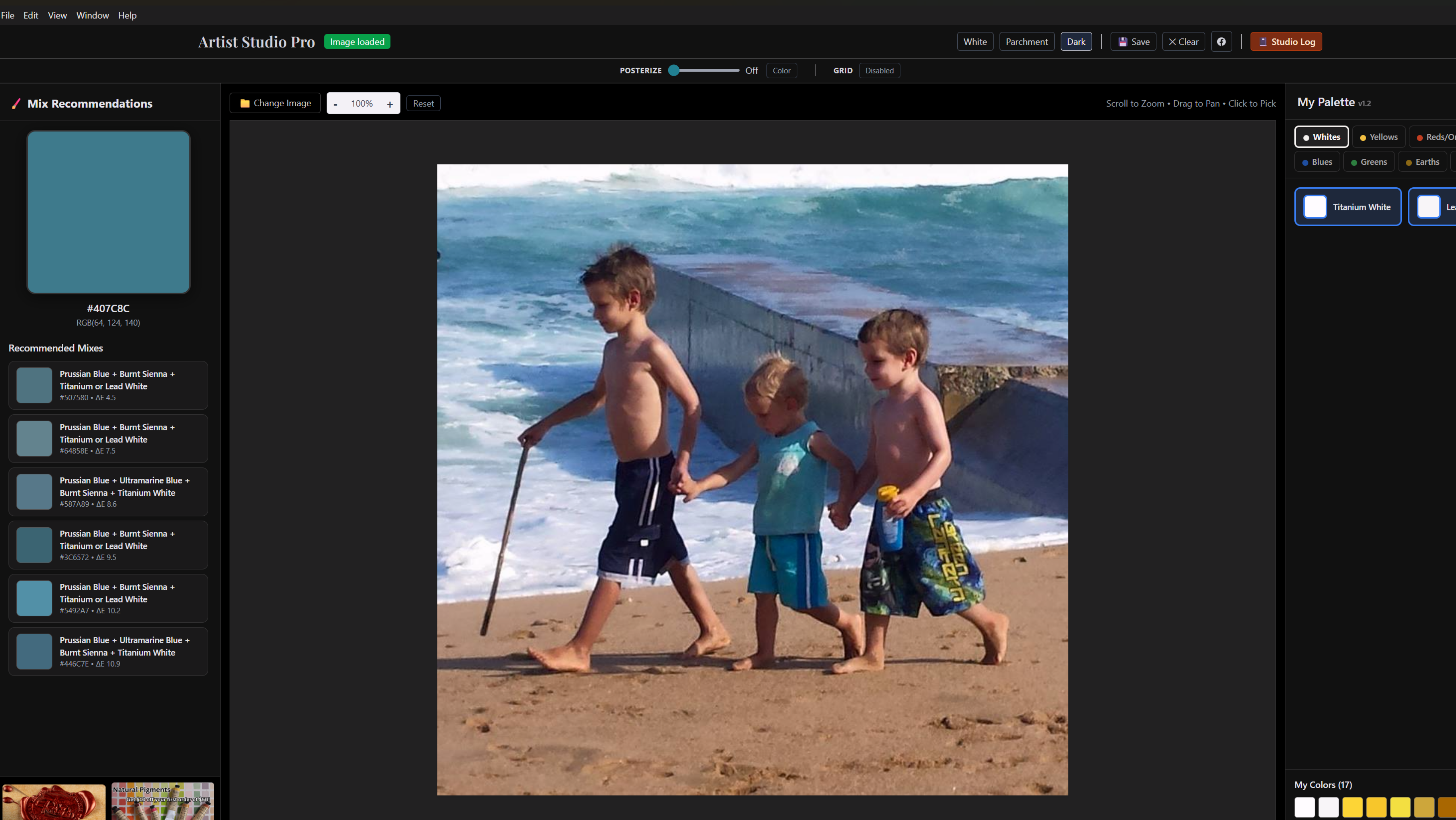 Artist Studio Pro desktop app screenshot